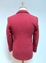 Charger l'image dans la galerie, Curling Paris blazer femme vintage rose en laine Harris Tweed 38
