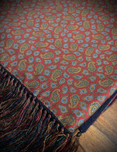Načíst obrázek do prohlížeče Galerie, Vintage oboustranný šátek z kašmíru, vlny a hedvábí