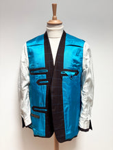Charger l'image dans la galerie, Loro Piana blazer marron et bleu à carreaux fenêtre en laine super 120 Taille 52