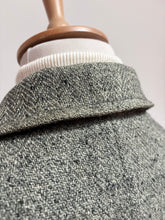Afbeelding in Gallery-weergave laden, Harris Tweed manteau classique tweed raglan en pure laine Made in USA