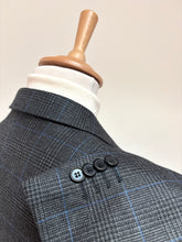 Lade das Bild in den Galerie-Viewer, Loro Piana blazer gris en laine et cachemire à carreaux Prince de Galles 48