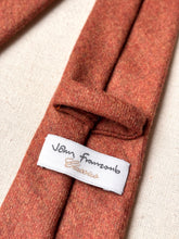 Lade das Bild in den Galerie-Viewer, TM Lewin by John Francomb cravate orange rouille en laine Vitale Barberis Canonico