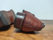 Charger l'image dans la galerie, Carmina mocassins femme en cuir de lézard cognac 6 UK/39,5 FR