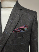 Charger l'image dans la galerie, Hackett blazer gris en laine et cachemire à carreaux fenêtre 38 S - 46/48 S