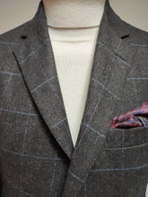 Charger l'image dans la galerie, Hackett blazer gris en laine et cachemire à carreaux fenêtre 38 S - 46/48 S