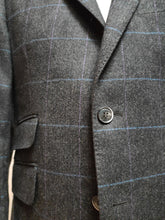 Charger l'image dans la galerie, Hackett blazer gris en laine et cachemire à carreaux fenêtre 38 S - 46/48 S