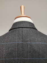 Charger l'image dans la galerie, Hackett blazer gris en laine et cachemire à carreaux fenêtre 38 S - 46/48 S