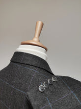 Charger l'image dans la galerie, Hackett blazer gris en laine et cachemire à carreaux fenêtre 38 S - 46/48 S