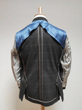 Charger l'image dans la galerie, Hackett blazer gris en laine et cachemire à carreaux fenêtre 38 S - 46/48 S