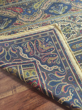 Charger l'image dans la galerie, Pochette jaune vintage en soie à motif floral Made in Italy