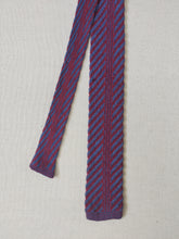 Afbeelding in Gallery-weergave laden, Cravate tricot rayée en pur coton Made in Italy