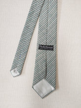 Charger l'image dans la galerie, Charles Thevenau cravate rayée vintage en coton mélangé