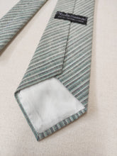 Charger l'image dans la galerie, Charles Thevenau cravate rayée vintage en coton mélangé
