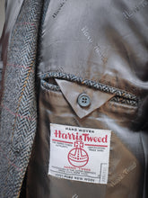 Charger l'image dans la galerie, Harris Tweed X Walbusch blazer vintage à chevrons en tweed 54