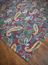 Charger l'image dans la galerie, Liberty of London pochette bordeaux à motif paisley 100% coton Made in England