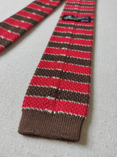 Afbeelding in Gallery-weergave laden, Ibbas Roma cravate tricot à rayures 100% coton Made in Italy