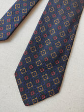 Charger l'image dans la galerie, Drake's cravate vintage texturée en pure soie Made in England