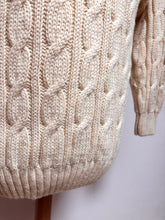Lade das Bild in den Galerie-Viewer, St Michael pull cricket torsadé 100% laine vierge Made in UK Taille L
