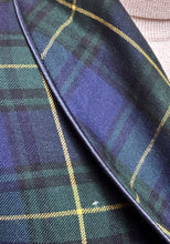 Charger l'image dans la galerie, Brummell robe de chambre tartan vintage à col châle en laine Made in France Taille 3 / M