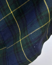 Charger l'image dans la galerie, Brummell robe de chambre tartan vintage à col châle en laine Made in France Taille 3 / M
