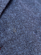 Načíst obrázek do prohlížeče Galerie, Harris Tweed X Tom Rusborg gilet bleu à chevrons en pure laine 56