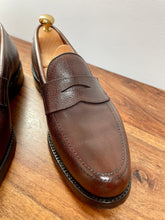 Charger l'image dans la galerie, Allen Edmonds mocassins Hamilton en cuir grainé marron foncé 42