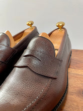 Charger l'image dans la galerie, Allen Edmonds mocassins Hamilton en cuir grainé marron foncé 42