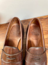 Charger l'image dans la galerie, Allen Edmonds mocassins Hamilton en cuir grainé marron foncé 42