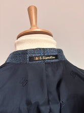 Lade das Bild in den Galerie-Viewer, Daks blazer bleu vintage femme à carreaux en laine vierge 18 UK / 46 FR