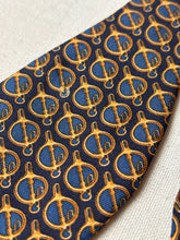 Lade das Bild in den Galerie-Viewer, Brooks Brothers noeud papillon en soie à motif d'inspiration équestre Made in USA
