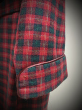 Charger l'image dans la galerie, Marcel Reinhold Paris robe de chambre tartan vintage à col châle en laine Made in France