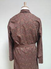 Carica l'immagine nel visualizzatore di Gallery, James Dillon robe de chambre paisley à col châle en pur coton Made in Italy