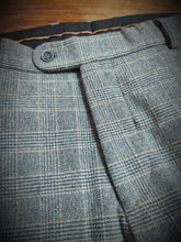 Charger l'image dans la galerie, Walbusch pantalon gris à carreaux Prince de Galles en laine mélangée XL