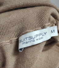 Charger l'image dans la galerie, Suitsupply pull à col roulé beige en laine mérinos S