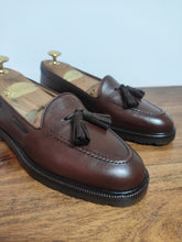 Charger l'image dans la galerie, Walter shoes mocassins pampilles femme en cuir grainé marron 36