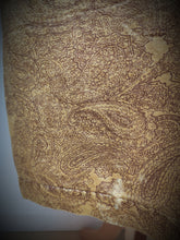 Charger l'image dans la galerie, Robe de chambre vintage paisley à col châle en satin de coton XL
