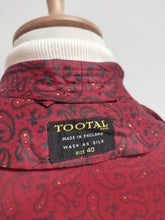 Charger l'image dans la galerie, Tootal robe de chambre paisley vintage à col châle Made in England L
