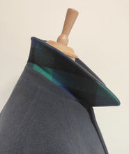 Charger l'image dans la galerie, Steinbock loden vintage bleu marine en laine et cachemire 54