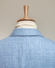 Charger l&#39;image dans la galerie, Hackett London blazer bleu clair en pur lin 48R/58
