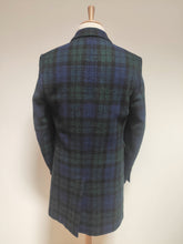 Charger l'image dans la galerie, Essentiel Antwerp X Harris Tweed manteau croisé tartan femme 100% laine S