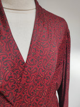Charger l'image dans la galerie, Tootal robe de chambre paisley vintage à col châle Made in England L