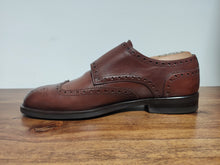 Charger l'image dans la galerie, Velasca Milano doubles boucles en cuir de veau lisse marron modèle Moletta 43
