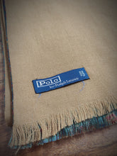 Afbeelding in Gallery-weergave laden, Polo Ralph Lauren foulard double face en laine soie Made in Italy