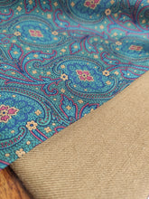 Afbeelding in Gallery-weergave laden, Polo Ralph Lauren foulard double face en laine soie Made in Italy