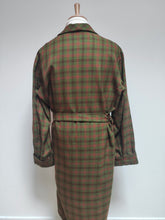 Lade das Bild in den Galerie-Viewer, Neri Torino robe de chambre à carreaux vintage en pure laine 52