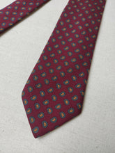 Charger l'image dans la galerie, Vivax by Sambrook Witting X D.Cenci cravate bordeaux paisley en laine