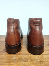 Charger l'image dans la galerie, Bowen bottines marrons en cuir texturé Made in England 6,5 UK / 40 FR