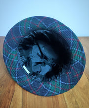 Charger l'image dans la galerie, Daks London chapeau ghillie à carreaux 100% laine Made in England 55