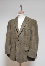 Charger l'image dans la galerie, Harris Tweed blazer tweed à chevrons en pure laine 56/58
