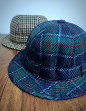 Charger l'image dans la galerie, Daks London chapeau ghillie à carreaux 100% laine Made in England 55